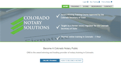 Desktop Screenshot of coloradonotarysolutions.com